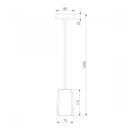 Подвесной светодиодный светильник Eurosvet Bonaldo 50246/1 Led хром