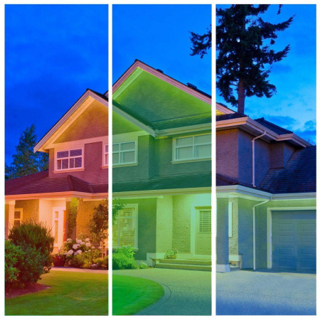 Светодиодная влагозащищенная лента OGM 12W/m 60LED/m 5050SMD разноцветная 5M SL-52 Алматы