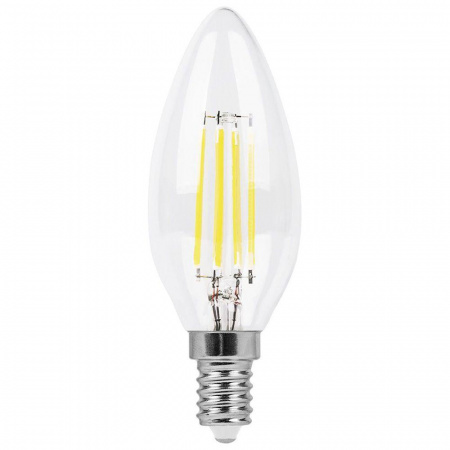 Лампа светодиодная филаментная Feron E14 11W 6400K прозрачная LB-713 38231