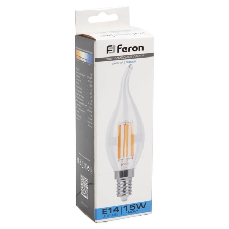 Лампа светодиодная Feron E14 15W 6400K Свеча на ветру Матовая 38264 Алматы Лампа светодиодная Feron E14 15W 6400K Свеча на ветру Матовая 38264