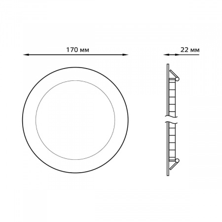 Встраиваемый светильник Gauss 939111315