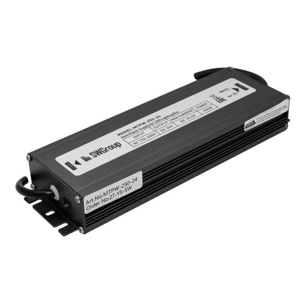 Блок питания SWG 24V 250W IP67 10,41A MTPW-250-24 001692 Алматы