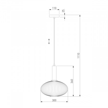 Подвесной светильник Eurosvet 50183/1 прозрачный