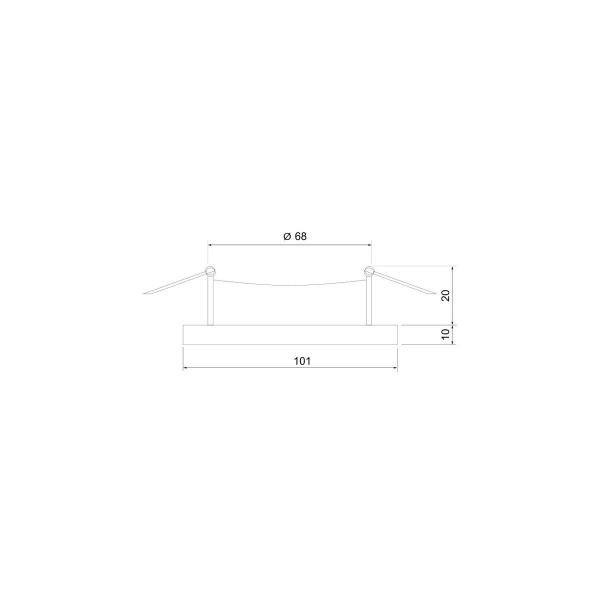 Встраиваемый светильник Elektrostandard 124 MR16 черный/серебро a053358