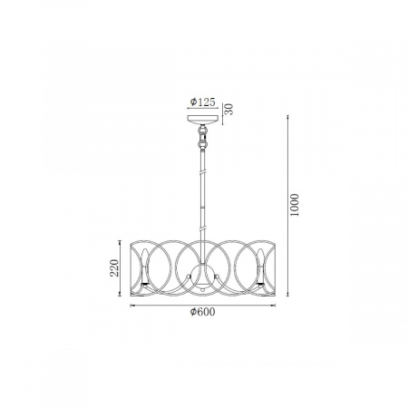 Подвесная люстра Vele Luce Vita VL4234P08