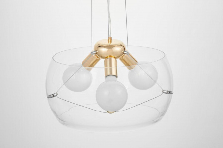 Подвесная люстра Lumina Deco Globo LDP 6018-400 PR+F.GD
