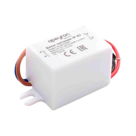 Блок питания Apeyron 12V 5W IP67 0.42A 03-08 Алматы