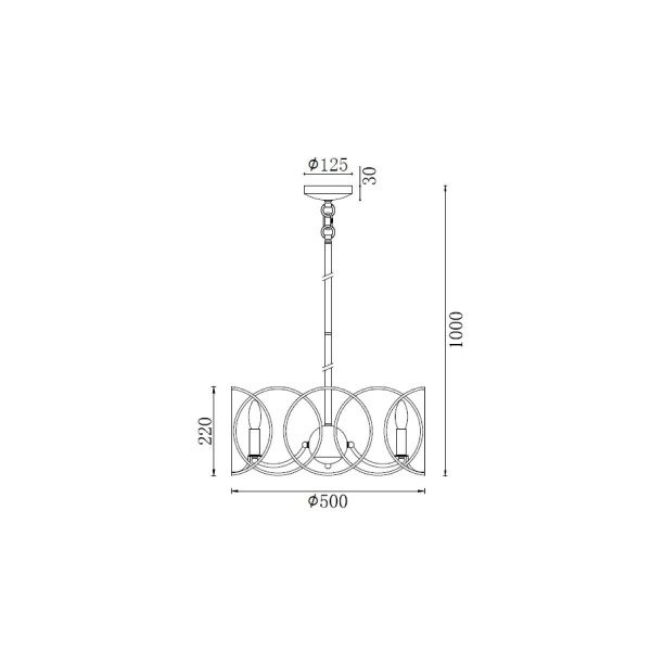 Подвесная люстра Vele Luce Vita VL4234P06