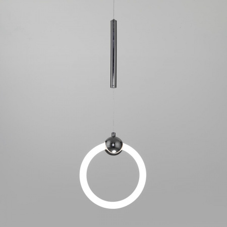 Подвесной светодиодный светильник Eurosvet Rim 90165/1 черный жемчуг