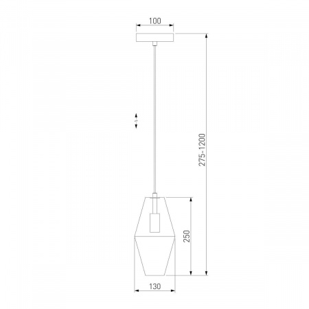 Подвесной светильник Eurosvet Prism 50236/1 прозрачный