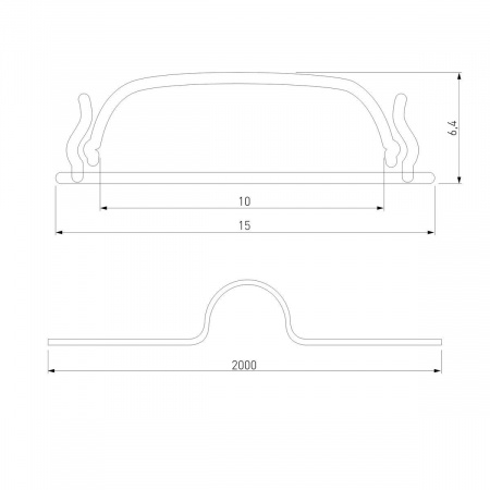 Профиль гибкий алюминиевый с рассеивателем Elektrostandard LL-2-ALP012 a053630 Алматы