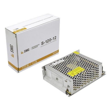 Блок питания SWG 12V 120W IP20 10A S-120-12 000160 Алматы