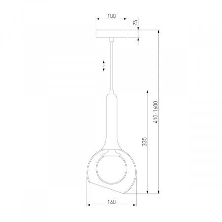 Подвесной светильник Eurosvet Fantasy 50188/1 золото