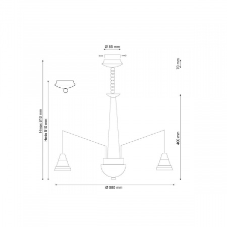 Подвесная люстра Lucia Tucci Natura 066.6 LED