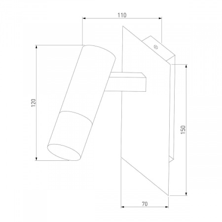 Светодиодный спот Eurosvet Cast 20142/1 Led черный/золото