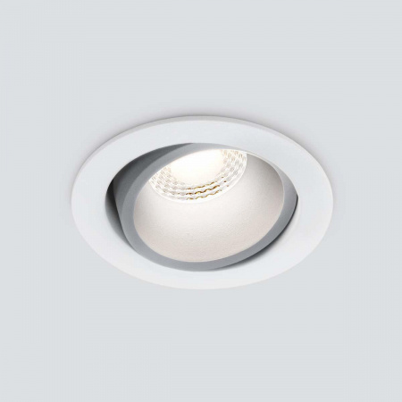 Встраиваемый светодиодный светильник Elektrostandard 15267/LED 7W 4200K белый/серебро a055723