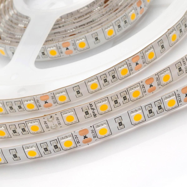 Светодиодная влагозащищенная лента Apeyron 14,4W/m 60Led/m 5050SMD теплый белый 1M 258BL Алматы