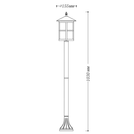 Уличный светильник De Markt Телаур 806041101