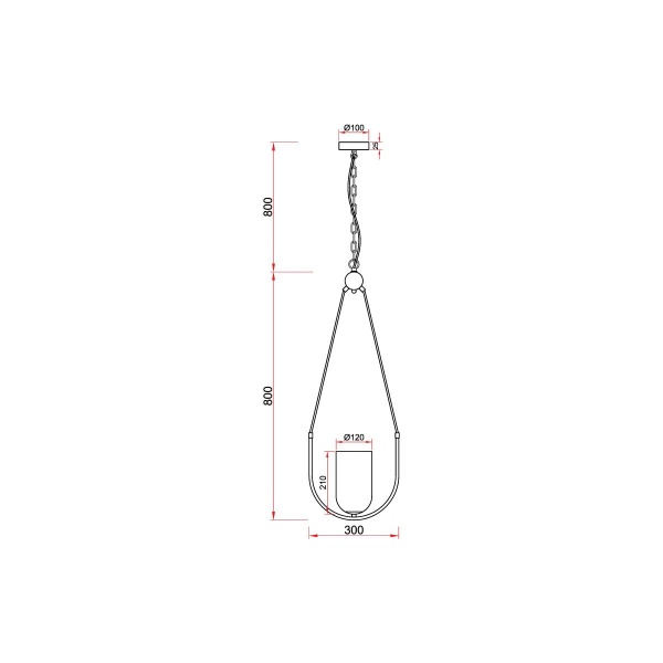 Подвесной светильник Vele Luce Fiamma VL5812P01