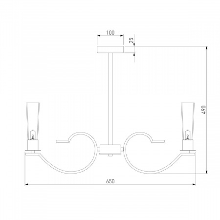 Подвесная люстра Eurosvet Rosher 60141/6 латунь