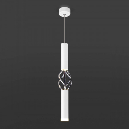 Подвесной светодиодный светильник Eurosvet Lance 50191/1 LED белый/хром