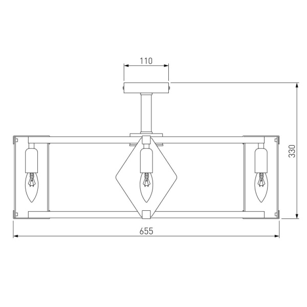 Потолочная люстра Eurosvet Aragon 60126/8 черный Smart