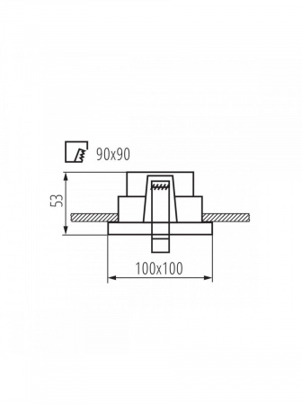 Встраиваемый светильник Kanlux Reul DTL W/W 33660