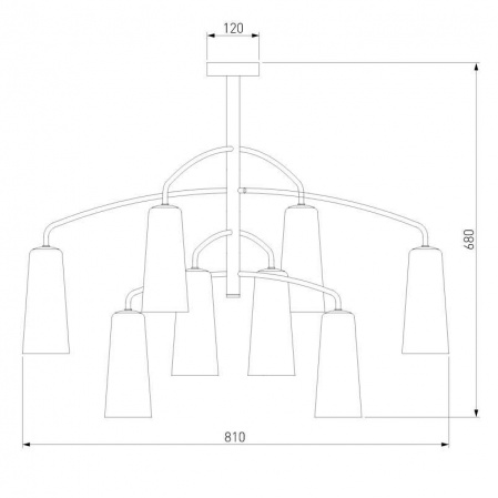 Подвесная люстра Eurosvet Omber 70137/8 хром