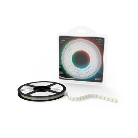 Светодиодная влагозащищенная лента Gauss 14,4W/m 60LED/m 5050SMD RGB 5M 311000414 Алматы