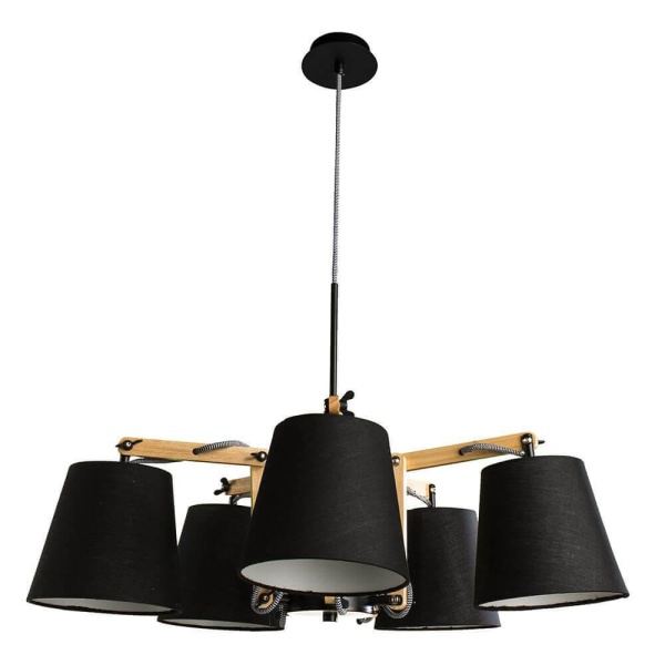 Подвесная люстра Arte Lamp Pinoccio A5700LM-5BK