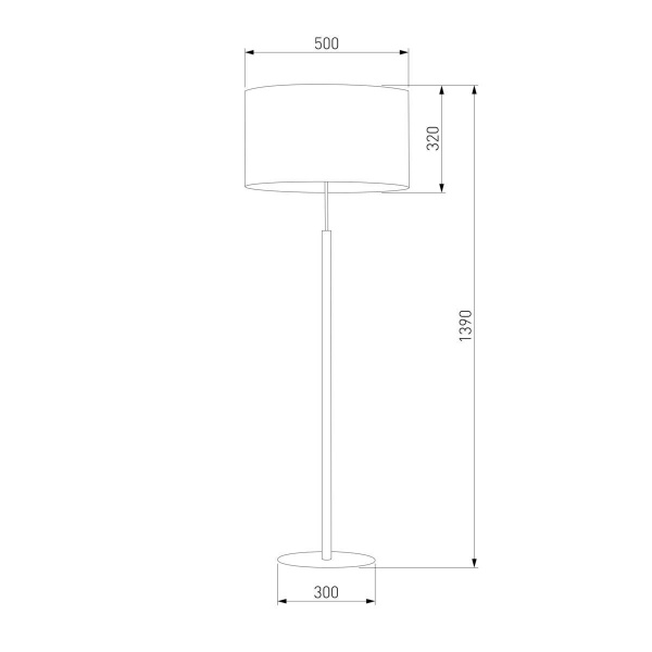 Торшер TK Lighting 5218 Deva Graphite