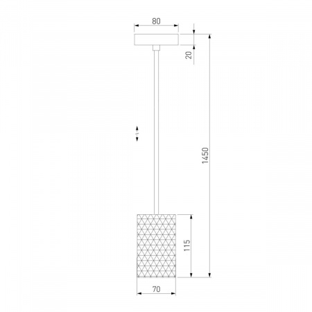 Подвесной светодиодный светильник Eurosvet Bonaldo 50247/1 Led хром