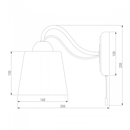 Бра Eurosvet Betty 70062/1 белый