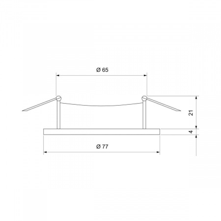 Встраиваемый светильник Elektrostandard 110 MR16 серебро a053334