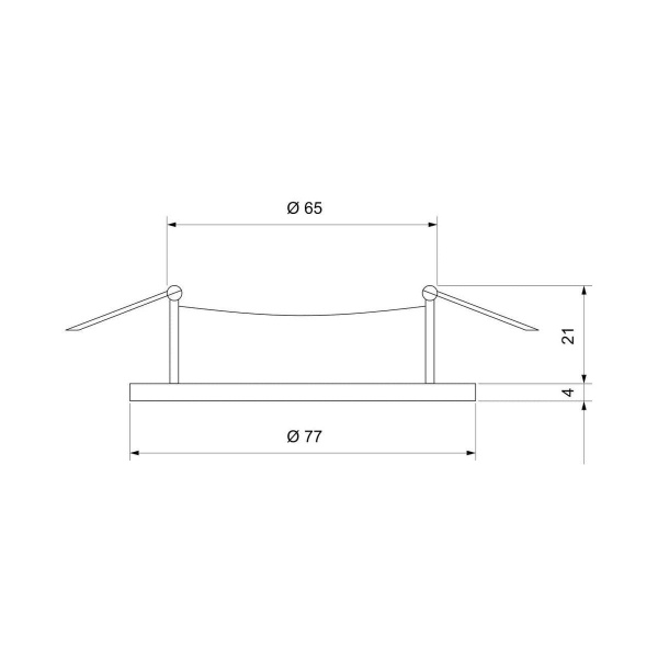 Встраиваемый светильник Elektrostandard 110 MR16 серебро a053334