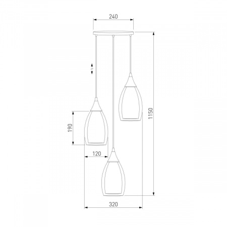 Подвесная люстра Eurosvet Cosmic 50085/3 хром