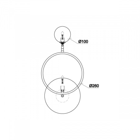 Бра Vele Luce Saturno VL5764W21