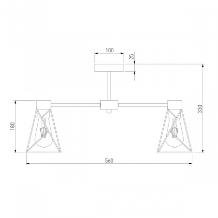 Потолочная люстра Eurosvet 70107/5 черный