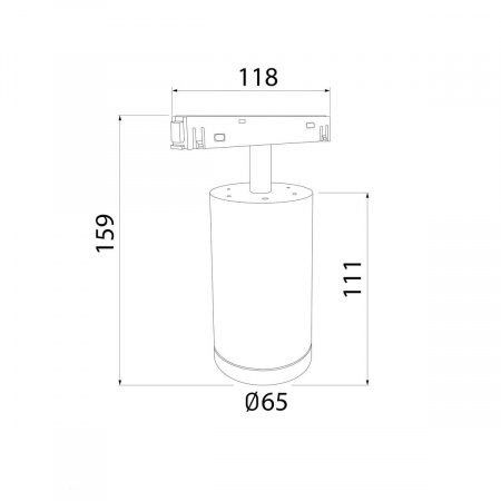 Трековый светодиодный светильник Elektrostandard Slim Magnetic 85506/01 a061298