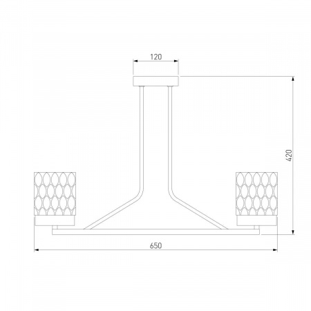 Потолочная люстра Eurosvet Calle 60127/6 латунь