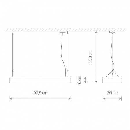 Подвесной светильник Nowodvorski Soft Led 90x20 7532