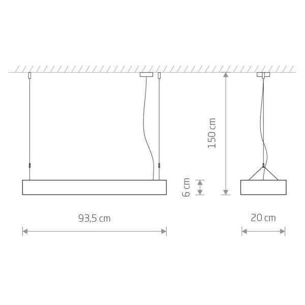 Подвесной светильник Nowodvorski Soft Led 90x20 7532