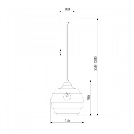 Подвесной светильник Eurosvet Ice 50239/1 зеленый