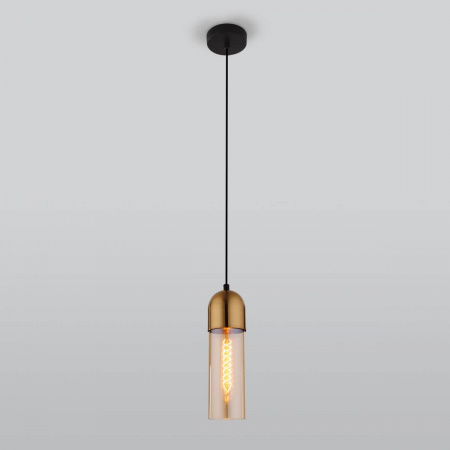 Подвесной светильник Eurosvet Airon 50180/1 янтарный