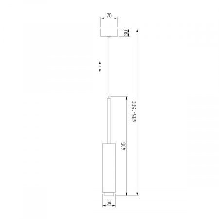 Подвесной светодиодный светильник Eurosvet Dante 50203/1 черный
