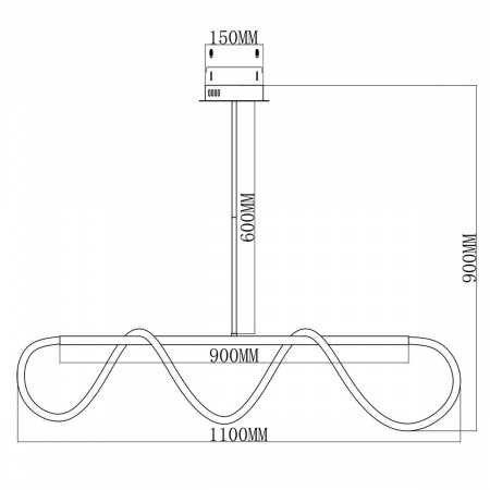 Подвесной светодиодный светильник Moderli True V4083-PL