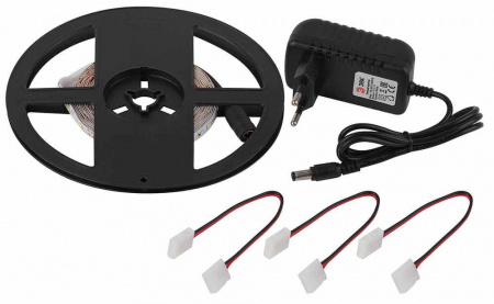 Светодиодная лента ЭРА 4,8W/m 60LED/m 2835SMD теплый белый 5M 2835kit-4,8-60-12-IP20-2700-5m Б0043062 Алматы