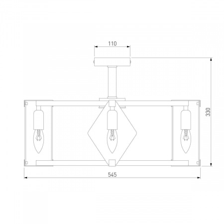 Потолочная люстра Eurosvet Aragon 60126/5 черный Smart