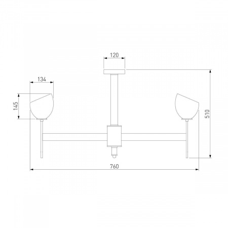 Подвесная люстра Eurosvet Arrista 60130/8 латунь Smart