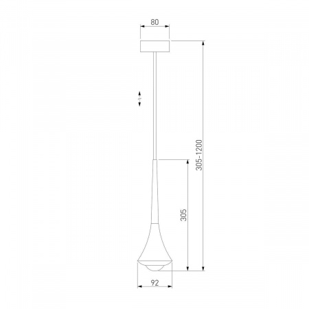 Подвесной светодиодный светильник Elektrostandard Hill 50211 Led белый a060353